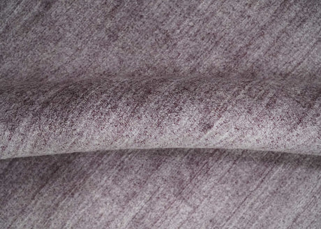 Solid Lavender Purple Scandinavian 5x7 Blended Wool Flatwoven Area Rug