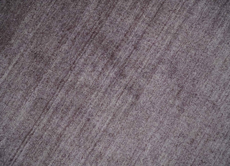 Solid Lavender Purple Scandinavian 5x7 Blended Wool Flatwoven Area Rug