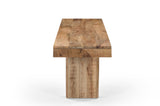 Solid Natural Mango Wood Bench - 60"