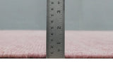 Solid Pink Custom Made Modern Contemporary Hand knotted wool Area Rug