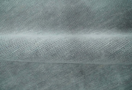 Solid Plain Gray Hand knotted Modern look 8x10 wool Area Rug