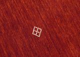 Solid Plain Maroon Geometrical Design Hand loom Custom made wool area Rug