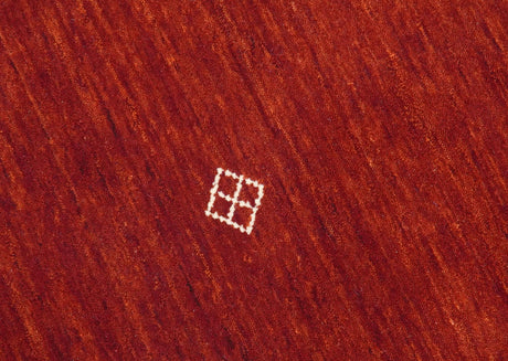 Solid Plain Maroon Geometrical Design Hand loom Custom made wool area Rug