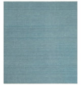 Solid Plane Blue Custom Made Modern Hand knotted wool Area Rug