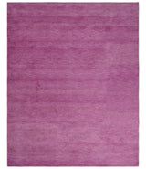 Solid Plane Orchid Pink Woolen Hand Tufted Multi Size Rug