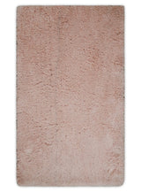 Solid Plush and Soft 3x5, 4x6 and 5x7 Hand Woven Shag Peach Area Rug | SHAG11