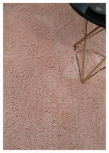 Solid Plush and Soft 3x5, 4x6 and 5x7 Hand Woven Shag Peach Area Rug | SHAG11