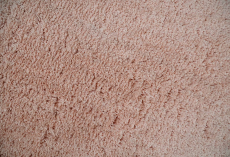 Solid Plush and Soft 3x5, 4x6 and 5x7 Hand Woven Shag Peach Area Rug | SHAG11