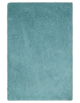 Solid Plush and Soft 3x5, 4x6 and 5x7 Hand Woven Shag Teal Area Rug