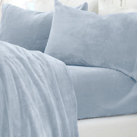 Solid Plush Sheet - Velvet Luxe Collection