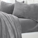 Solid Plush Sheet - Velvet Luxe Collection