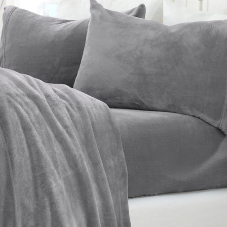 Solid Plush Sheet - Velvet Luxe Collection
