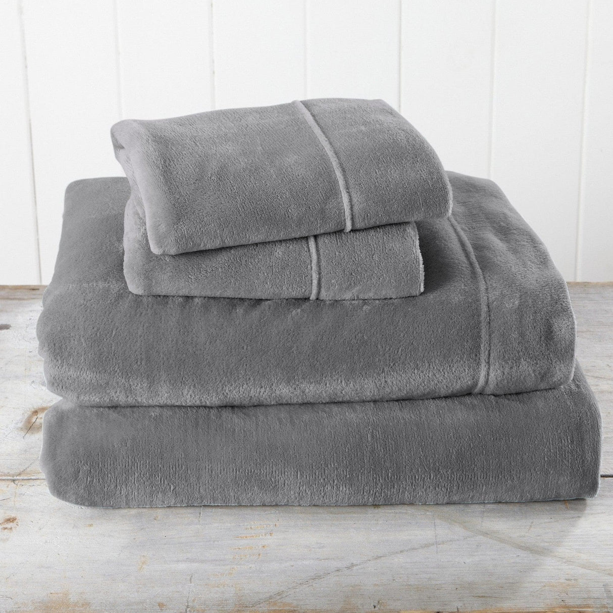 Solid Plush Sheet - Velvet Luxe Collection