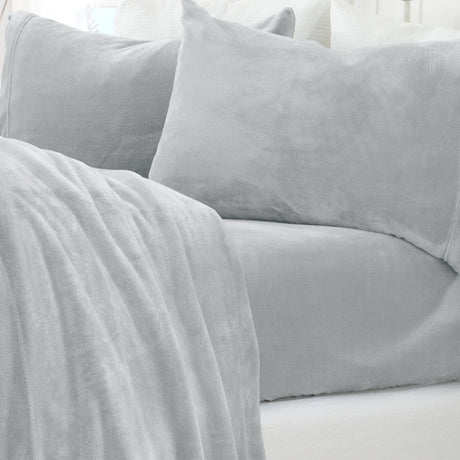 Solid Plush Sheet - Velvet Luxe Collection