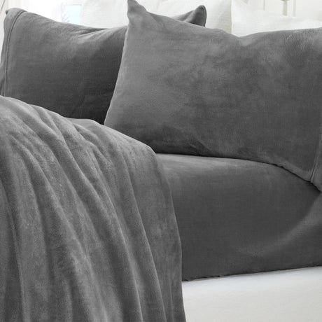 Solid Plush Sheet - Velvet Luxe Collection