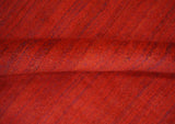 Solid Red Scandinavian 5x7 Blended Wool Flatwoven Area Rug