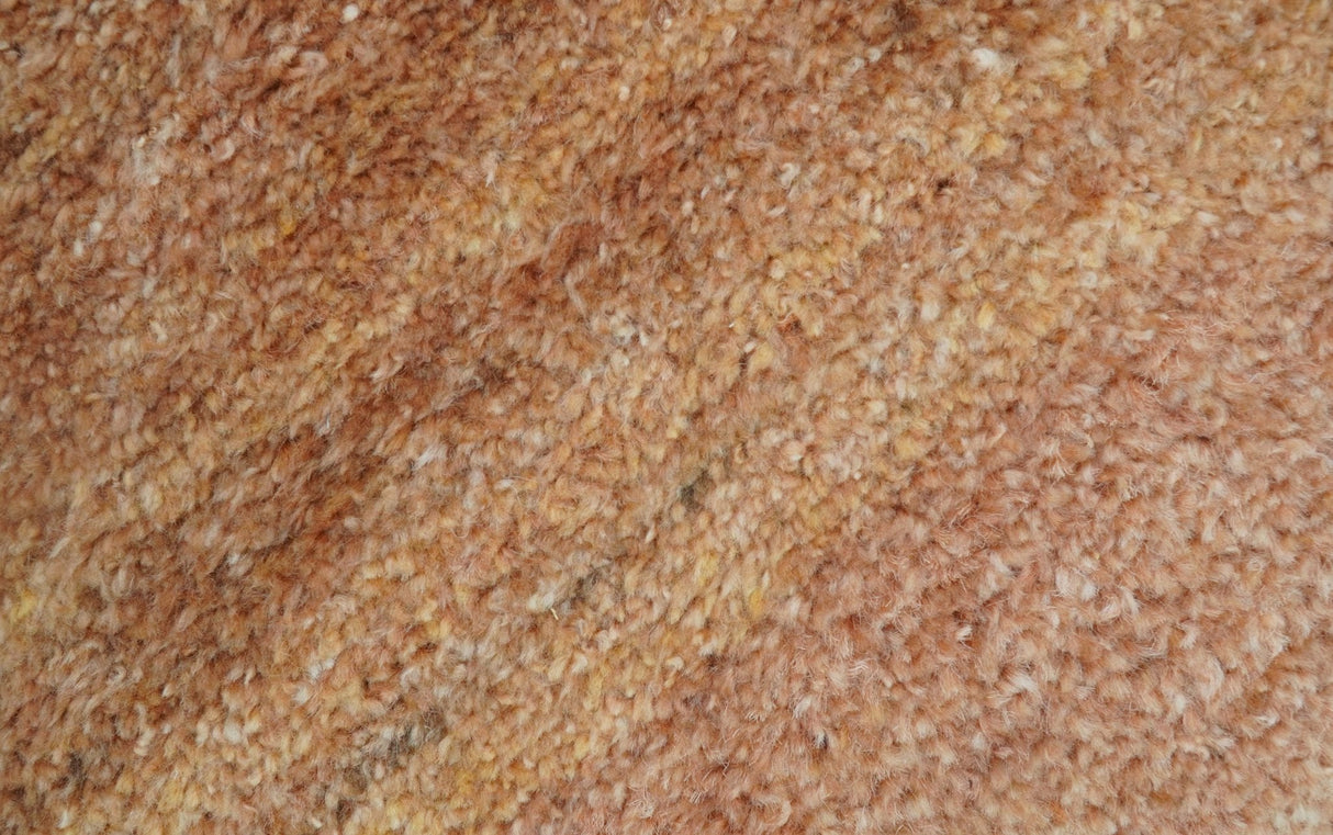 Solid Rust Hand knotted Contemporary Custom Made wool Area Rug