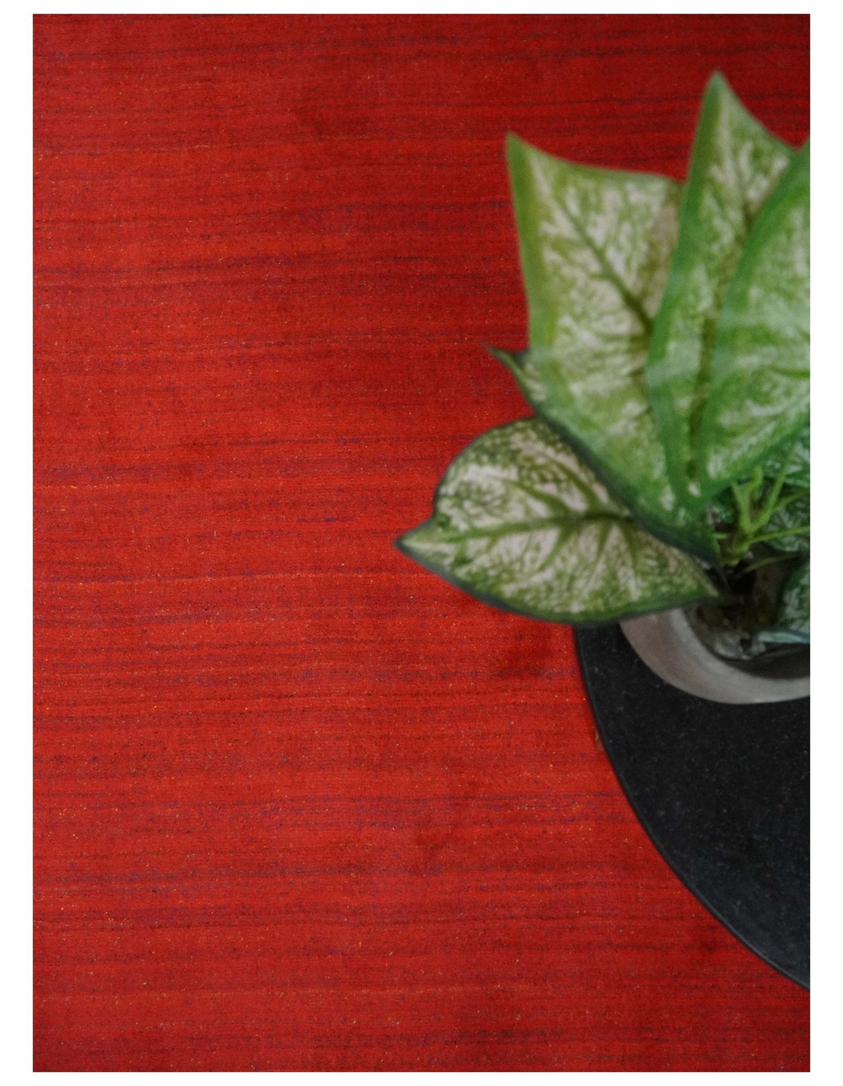 Solid Rust Scandinavian 5x7 Blended Wool Flatwoven Area Rug, Dinning, Kids Rug | HL15-Area Rug-Parc Decor