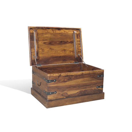 Solid Seesham Wood Trunk Coffee Table
