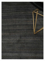Solid Shaded Charcoal 5x7 Blended Wool Hand Woven Area Rug