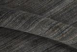 Solid Shaded Charcoal 5x7 Blended Wool Hand Woven Area Rug