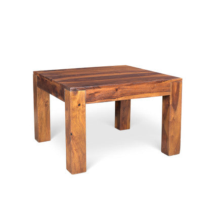 Solid Sheesham wood Cube Small Coffee table-coffee table-Parc Decor