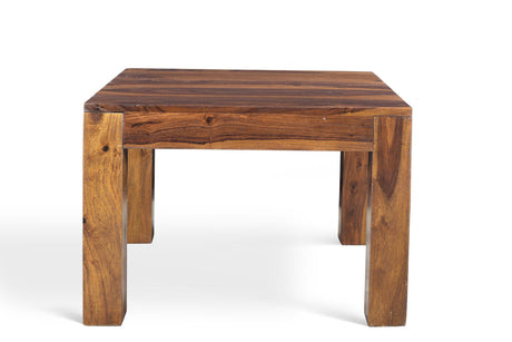 Solid Sheesham wood Cube Small Coffee table-coffee table-Parc Decor