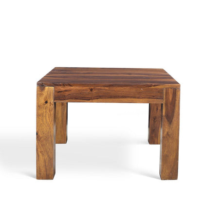 Solid Sheesham wood Cube Small Coffee table