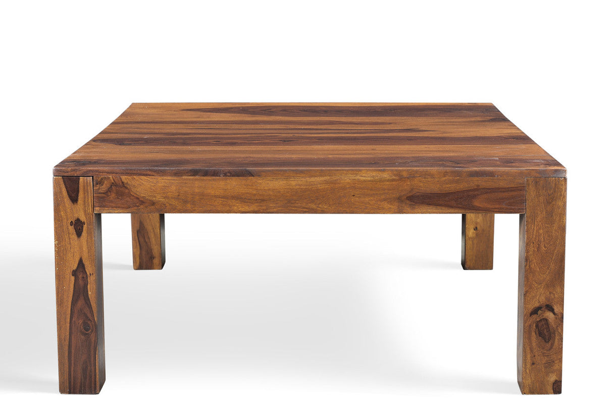 Solid Sheesham Wood Cube Table-coffee table-Parc Decor
