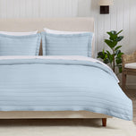 Solid Striped Quilt - Virginia Collection