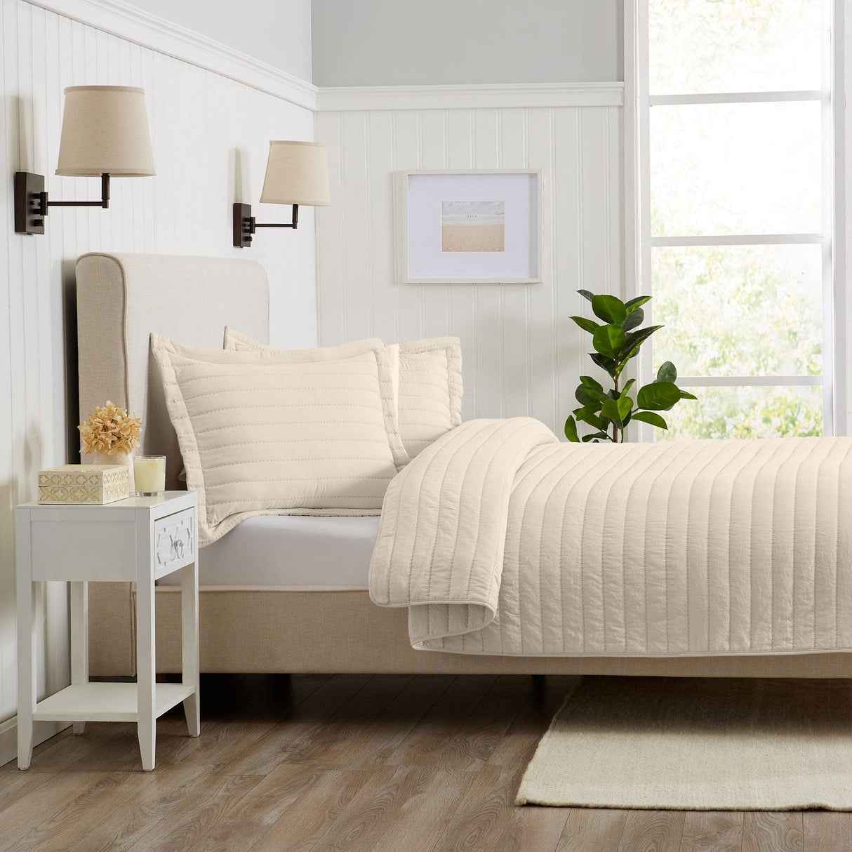 Solid Striped Quilt - Virginia Collection