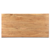 Solid Wood Angled Leg Dining Table - 80 Inch-Dining Table-Parc Decor