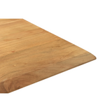 Solid Wood Angled Leg Dining Table - 80 Inch-Dining Table-Parc Decor