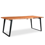 Solid wood live edge dining table-Dining Table-Parc Decor
