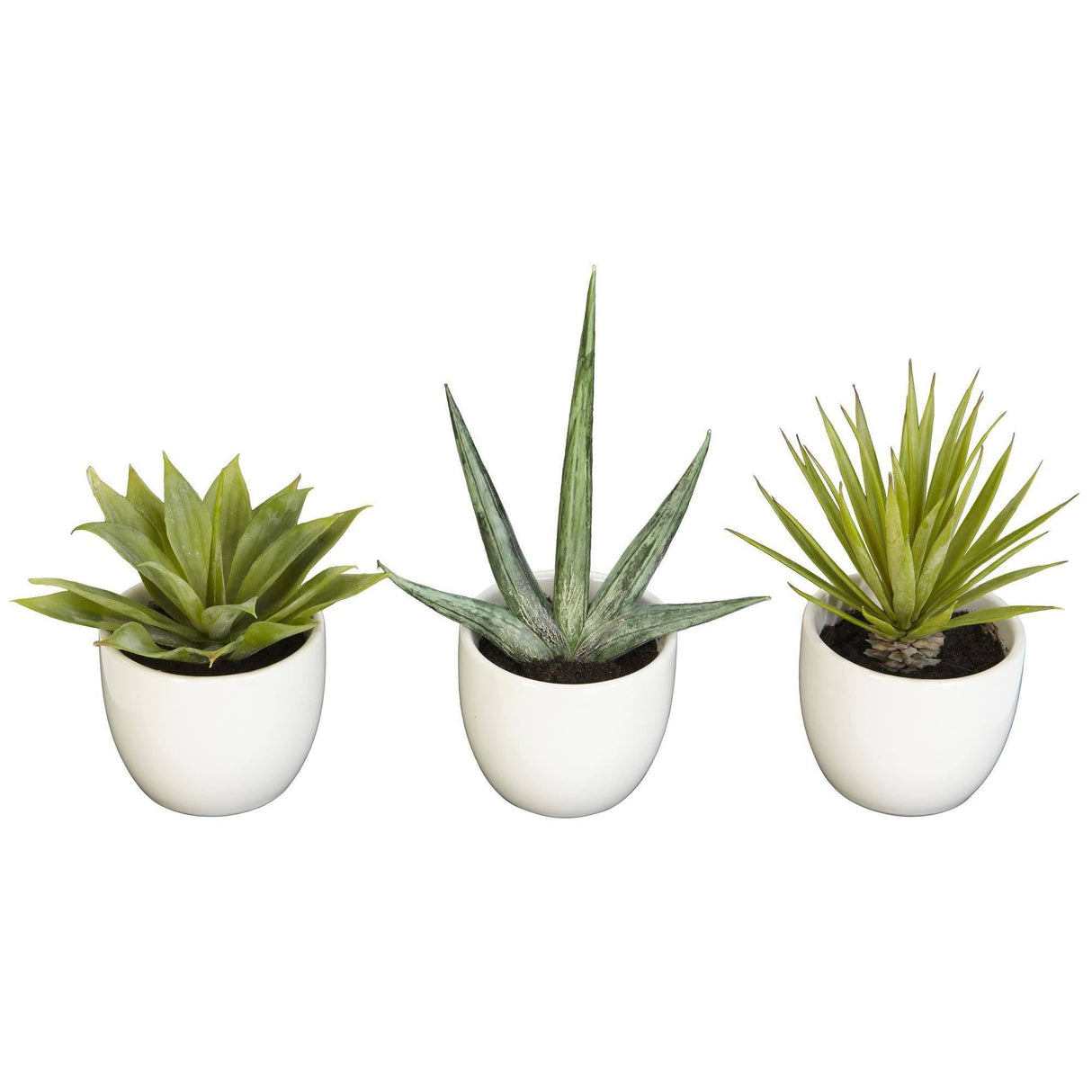 Southwest Artificial Succulent Collection - Set of 3-Plant in Planter-Parc Decor