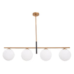 Spark Modern Gold Linear 4 Light Chandelier