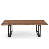Sparrow Solid Wood Coffee Table Brown-coffee table-Parc Decor