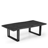 Sparrow Solid Wood Coffee Table - Gray-coffee table-Parc Decor