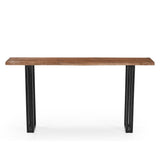 Sparrow Solid Wood Console Table - Brown-CONSOLE TABLE-Parc Decor