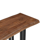 Sparrow Solid Wood Console Table - Brown-CONSOLE TABLE-Parc Decor