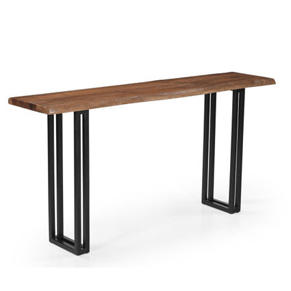 Sparrow Solid Wood Console Table - Brown-CONSOLE TABLE-Parc Decor