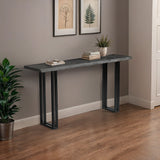 Sparrow Solid Wood Console Table - Gray-CONSOLE TABLE-Parc Decor