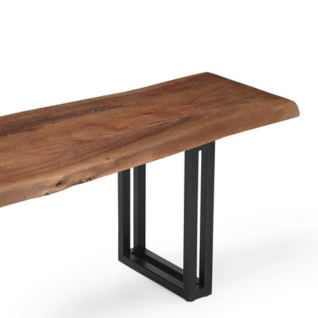 Sparrow Solid Wood Dining Bench Brown-Bench-Parc Decor