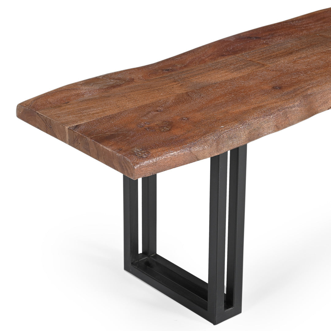 Sparrow Solid Wood Dining Bench Brown-Bench-Parc Decor