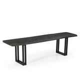 Sparrow Solid Wood Dining Bench - Gray-Dining Table-Parc Decor