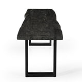 Sparrow Solid Wood Dining Bench - Gray-Dining Table-Parc Decor