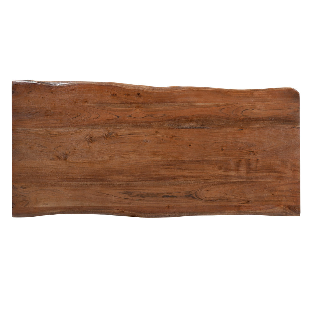 Sparrow Solid Wood Dining Table - Brown-Dining Table-Parc Decor