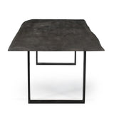 Sparrow Solid Wood Dining Table - Gray-Dining Table-Parc Decor