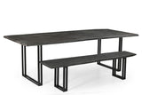 Sparrow Solid Wood Dining Table - Gray-Dining Table-Parc Decor