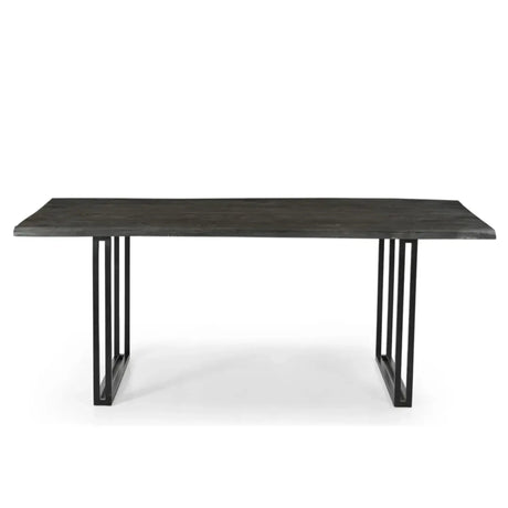 Sparrow Solid Wood Dining Table - Gray-Dining Table-Parc Decor